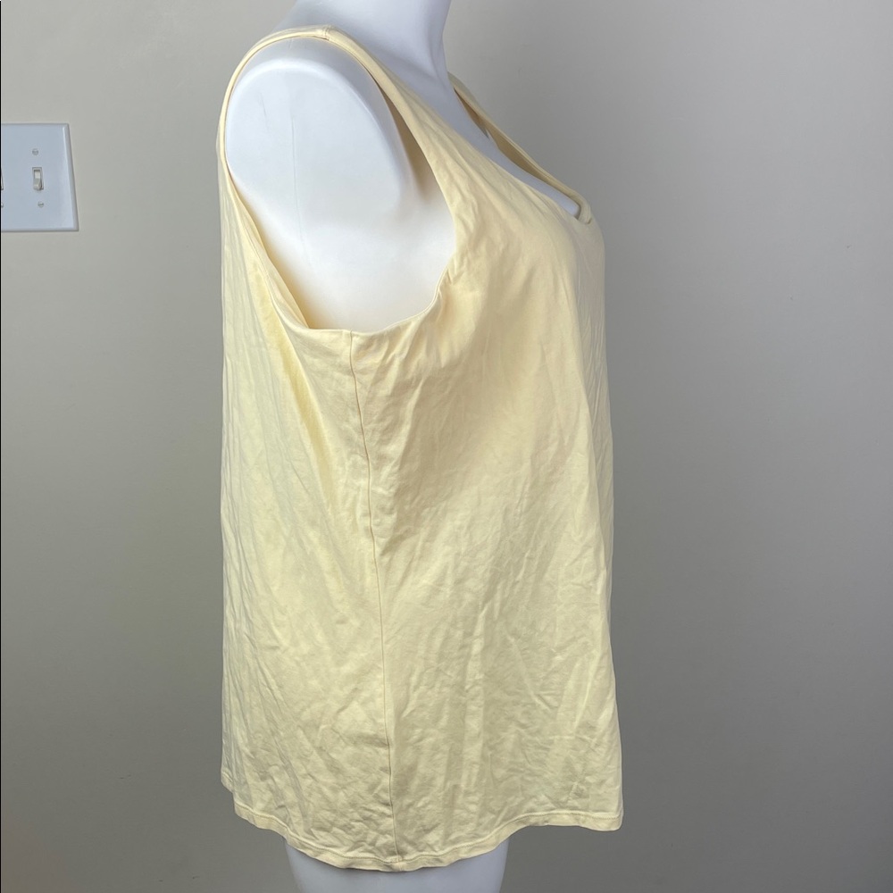J.Jill Perfect Shelf-Bra Tank Butter Yellow - Picture 4 of 5